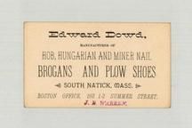 Edward Dowd - Copy 4, Perkins Collection 1850 to 1900 Advertising Cards